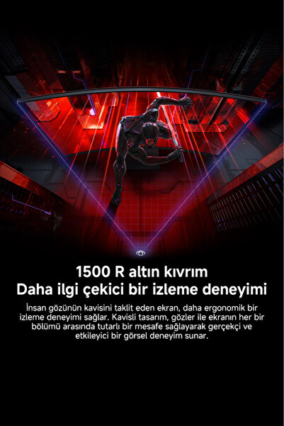 Xiaomi Curved Gaming Monitör G34WQi 34″ 180Hz 1ms UWQHD Oyuncu Monitör