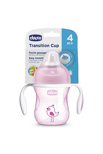 Chicco Yumuşak Uçlu Geçiş Bardağı 4 Ay Kız