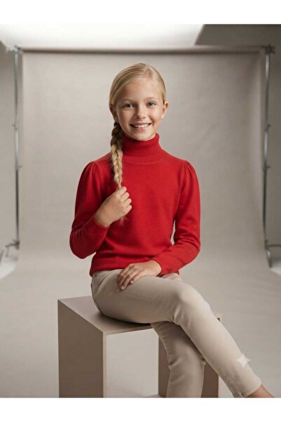Hilal Akıncı Kids Girl's Turtleneck Sweater