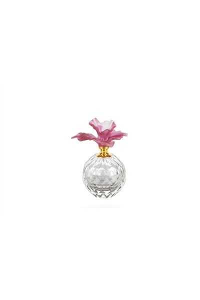 Mikasa Moor Pembe Çiçek Dekoratif Parfüm Şişesi 12x15cm