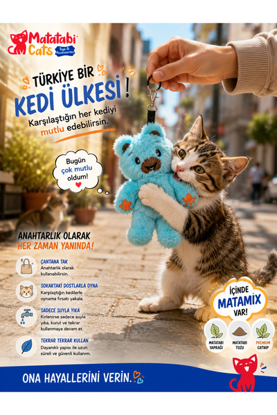MATATABİ CATS Matamix |   Bady Plush Cat Toy, Durable, Fun Toy for Cats (Contains Matatabi, Catnip)