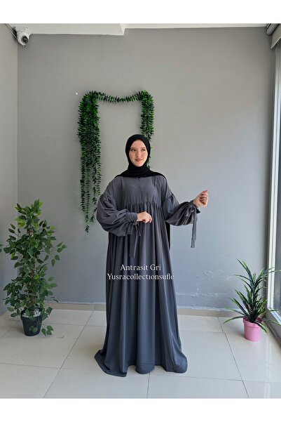 Yüsra Collection Φόρεμα με λουράκια Ferace Tesettür Liza