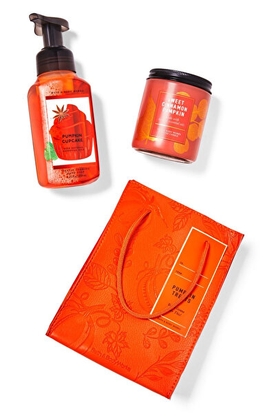 Bath and Body Works PUMPKIN / GIFT SET [Pumpkin Cupcake Gentle Foaming Hand S...