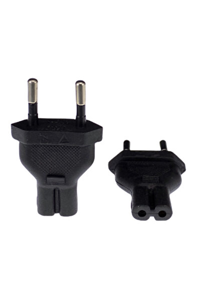 Choice Europe CEE7/16 EU 2-pin power cable plug to IEC C7 figure 8 receptacle...