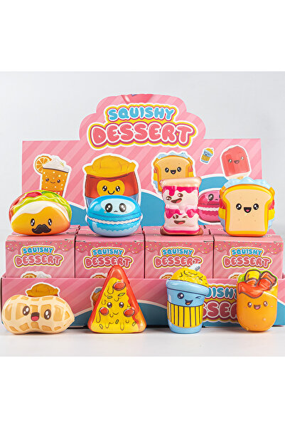 Choice4 12pcs set B03 12pcs Set Slow Rebound Food Mystery Blind Box Cute Anim...