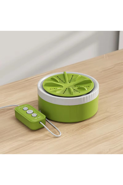 choice2 Green HOMEFISH Mini Washing Machine 3 Gear Timing Rotating Turbine fo...