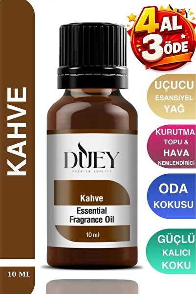 DUEY Kahve Uçucu Yağ Buhurdanlık Yağı Difüzör Esansı Oda Kokusu Esansı Hava N...