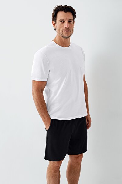 Brix Tricou bărbătesc 100% bumbac, alb