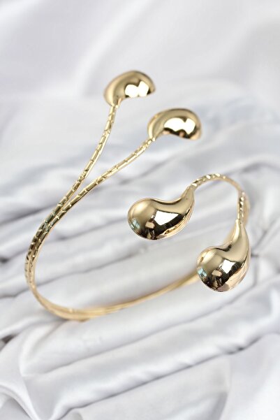 Inure Jewelry Pazu Bracelet Gold Color Brass Drop Model