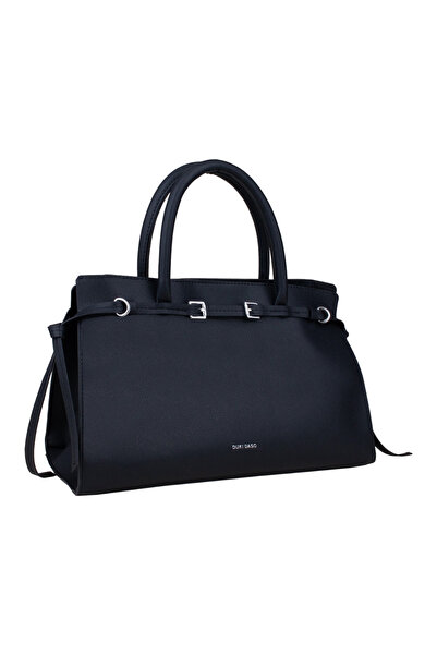 dukidasoturkiye Duki Daso Black Detailed Leather Look Women's Hand & Shoulder...