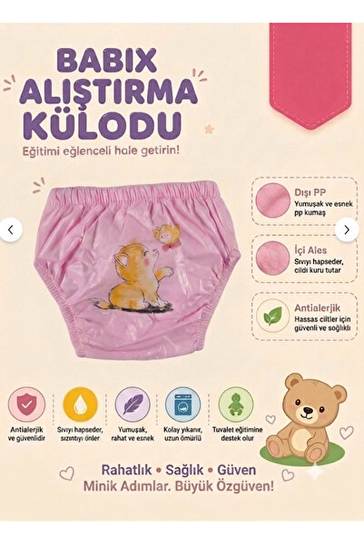 babixkids Yıkanabilir Alıştırma Külodu (DESENLERDE FARKLILIK OLABİLİR)