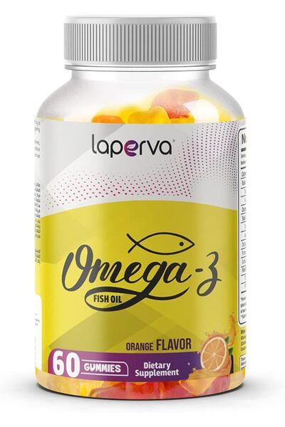 Laperva Ultra Kids Omega 3, 60 Gummies, 50 Mg, Boosts Immunity, Improves Lear...