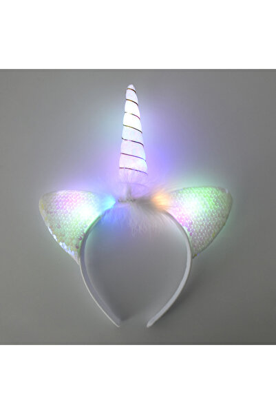 Choice A LED Light Unicorn Headband Kids Girl Birthday Cartoon Headwear Hair ...