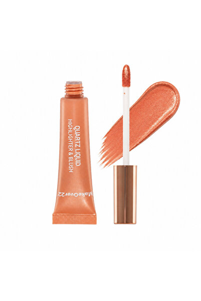 Makeover22 Quartz Liquid Highlighter & Blush - Peach Quartz Ah02