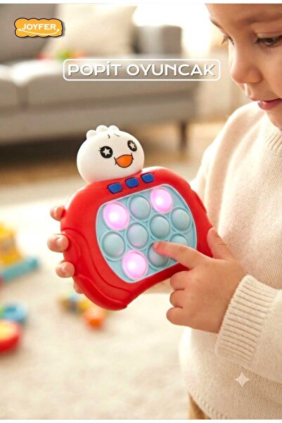 Joyfer Sesli Işıklı Popit Oyuncak Basma Konsolu 4 Modlu 999+ Level Zeka Ve Re...
