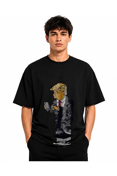 Inscriptie Tricou Unisex Bumbac Premium Casual " Donald Trump - Simpsons "