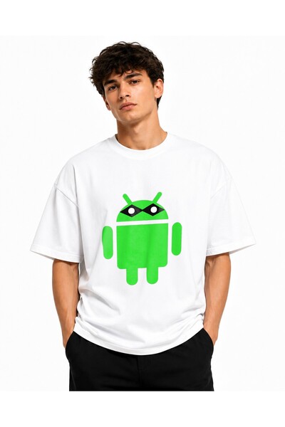 Inscriptie Tricou Unisex Bumbac Premium Casual " Android Zoro "