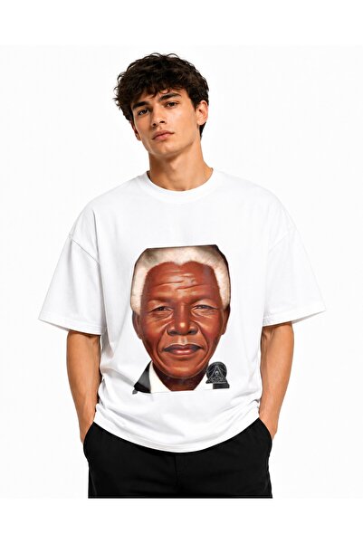 Inscriptie Tricou Unisex Bumbac Premium Casual " Nelson Mandela "