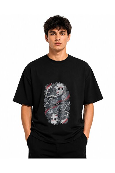 Inscriptie Tricou Unisex Bumbac Premium Casual " Jason voorhees "