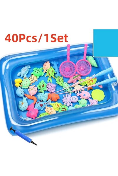 Choice 1set Kids Magnetic Fishing Toy Set with Inflatable Pool - Play Water T...