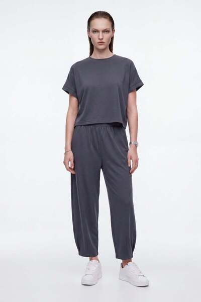 HAKKE Crew Neck Modal Shalwar Trousers Set