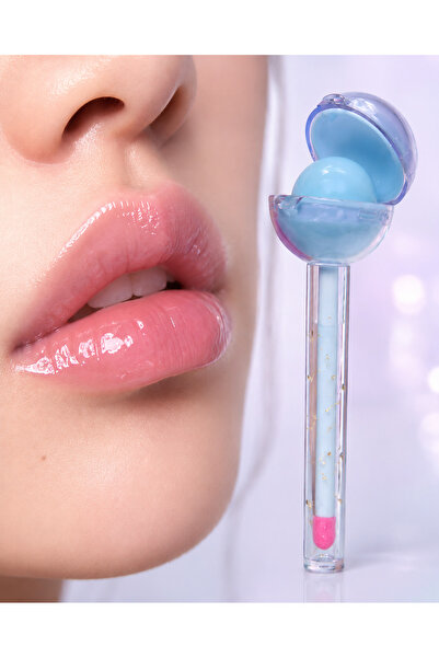 Kozmetik KORE MAKYAJ - Mavi Renk Lolipop Çift Taraflı Balm ve Gloss