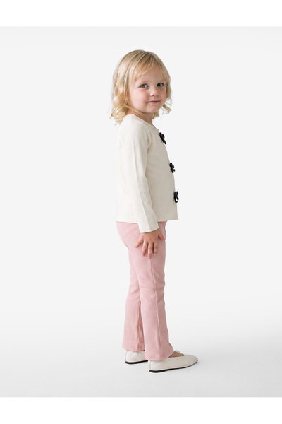 Koton Cotton Ribbed Basic Leggings with Elastic Waist