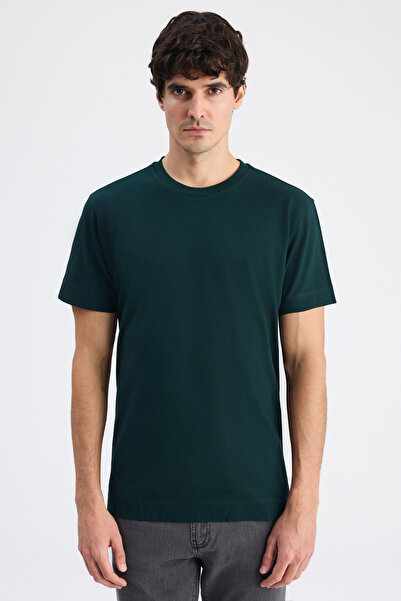 Tween Slim Fit Yeşil %100 Pamuklu T-Shirt