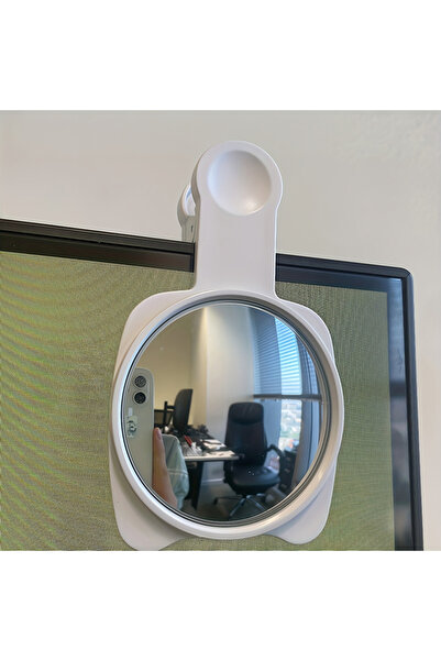 Choice1 White Clip-On Convex Privacy Mirror,Wide-Angle Rearview Mirror For Ph...