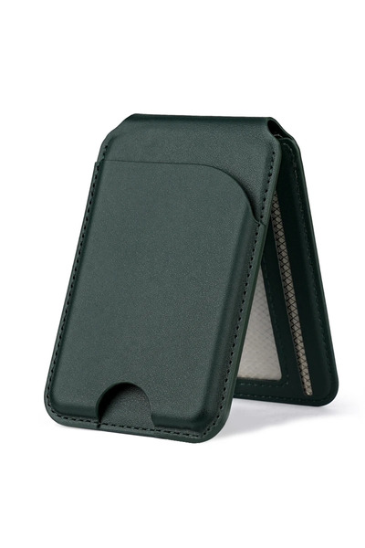 Choice green 2 in 1 Magnetic MagSafe Wallet Stand, Leather Magnetic Card Hold...