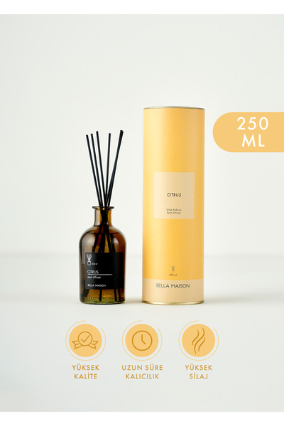 Bella Maison Citrus Çubuklu Oda Kokusu Siyah (250 ml)