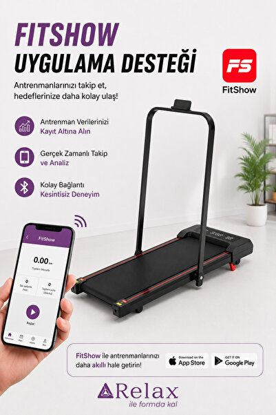 Relax Ekranlı Uzaktan Kumandalı Portatif Bluetoothlu Yürüme Ve Koşu Bandı RL-895