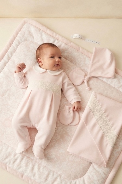 Cherub Baby طقم بطانية للأطفال البنات من جيبيلي بيبي كولا، مصنوع من القطن بنس...