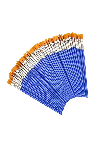 Choice yhb-50pcs 50Pcs Painting Brushes Set Art Round Flat Hair Nylon Hair Pa...
