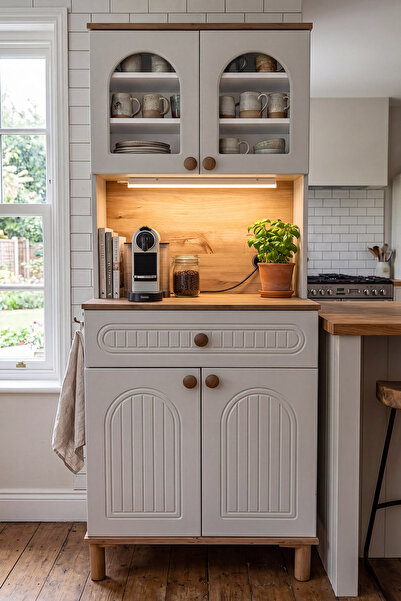 Wood House LATTE KAHVE KÖŞESİ ÇOK AMAÇLI DOLAP