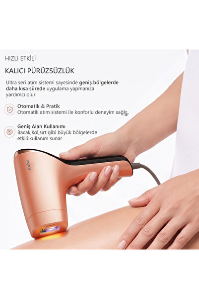 ROBX A05 3 Milyon Atım Akıllı Cilt Tanıma Ultra Seri Atım 3 Başlık IPL Lazer Cihazı