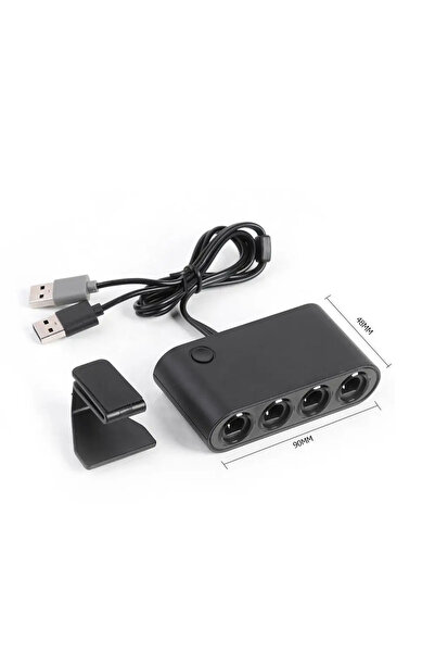 ALLOYSEED GC USB Adapter 4 Ports Game Converter for GameCube GC Controller US...