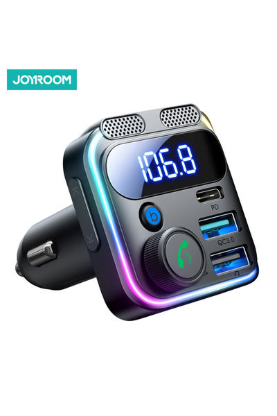Choice Black JOYROOM 2024 Bluetooth 5.3 FM Transmitter for Car 48W PD&QC3.0 C...