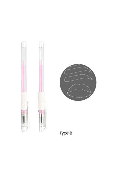 Choice1 Type B 2PCS Eyebrow Marker Pen Microblading Surgical Skin Permanent M...