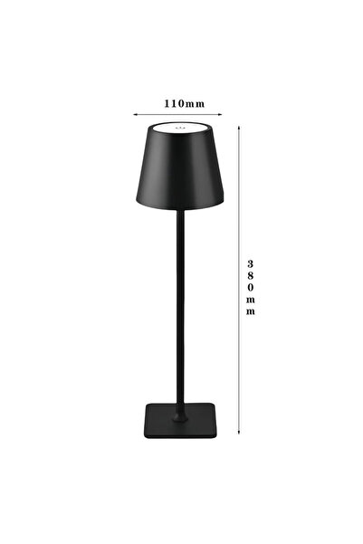 Choice1 مصابيح طاولة LED سوداء بثلاثة مستويات قابلة للتعتيم ومصباح مكتب LED ل...