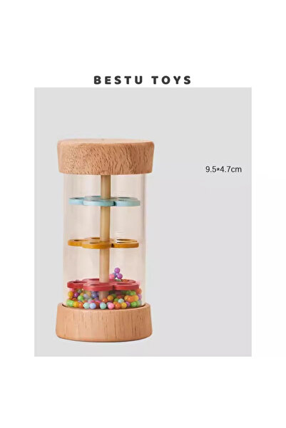 Choice small size Baby Wooden Rain Sound Pipe Simulation Rain Sound Wooden To...