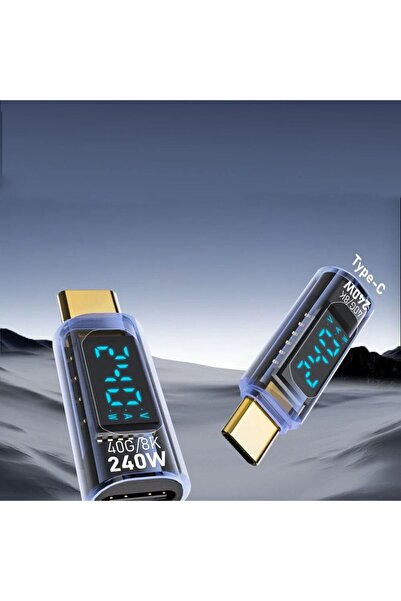 Choice blue 240W Digital Type-C Adapter Voltage Power PD Display Full Functio...