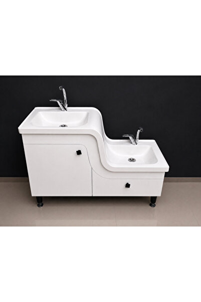 ADNAN MOBİLYA Abdest lavabosu/ikili lavabo/Z tipi lavabo105x45