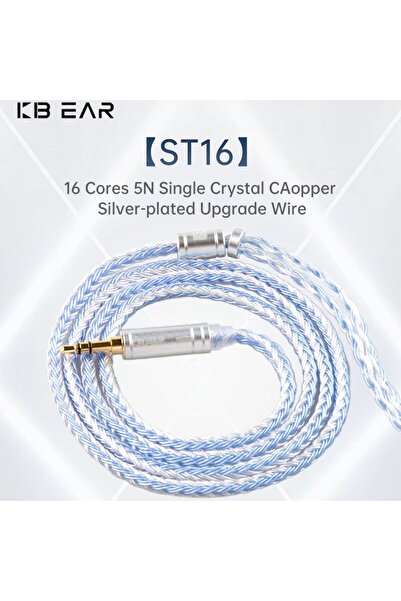 Choice1 Silver Blue 2P3.5 KBEAR ST16 16 Cores 5N Single Crystal Copper Silver...