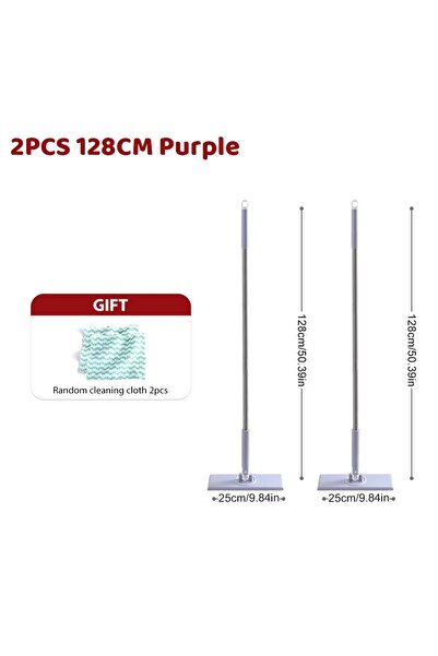 Choice3 2pcs 128cm purple A Large Hands-Free Cleaning Mop For window Floor 36...