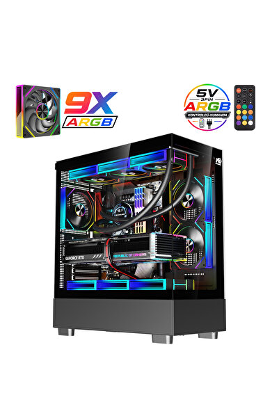 Next Gaming Orion Elite XL 9x ARGB Fan Kumanda ve Kontrolcü ATX Boş Bilgisaya...