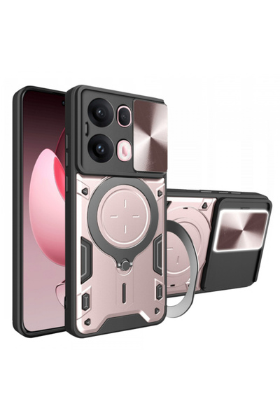 OPPO Husa pentru Reno13 Pro, Techsuit, CamGuard Pro, Roz Aurie