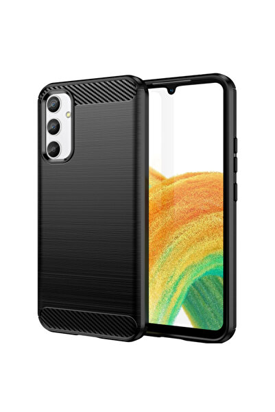 Samsung Husa pentru Galaxy A34 A346, OEM, Carbon, Neagra