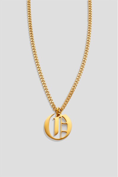 UKHWD SUPPLY Gothic O Letter Necklace - 316L Steel Ka1111Al