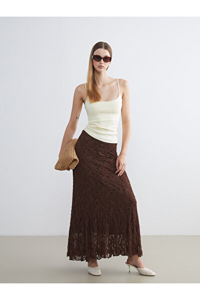 LC Waikiki Original Elastic Waist Ruched Skirt